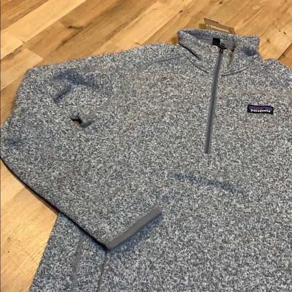 Patagonia L 1/4 zip better sweater grey new! - Picture 5 of 7